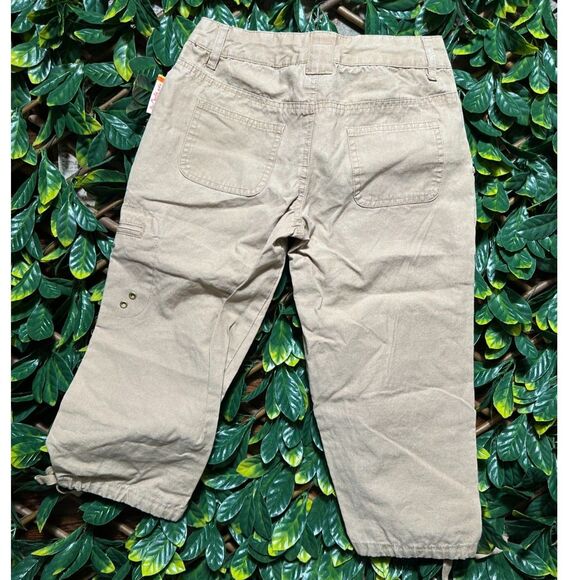VINTAGE y2k The Cheetah Girls Tan Khaki Capris Size 12 - Picture 2 of 10
